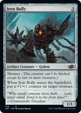 Iron Bully from J22 #778, Magic: The Gathering card