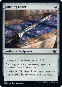 Jousting Lance from J22 #779, Magic: The Gathering card