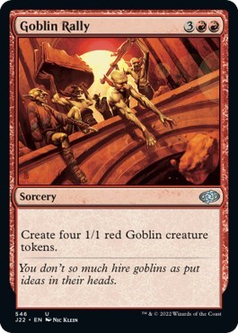 Goblin Rally from J22 #546, Magic: The Gathering card