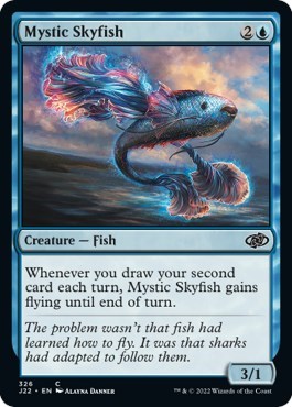 Mystic Skyfish from J22 #326, Magic: The Gathering card