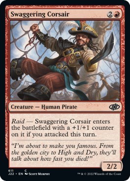 Swaggering Corsair from J22 #611, Magic: The Gathering card
