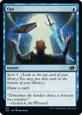 Opt from J22 #332, Magic: The Gathering card