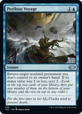 Perilous Voyage from J22 #334, Magic: The Gathering card
