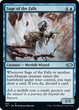 Sage of the Falls from J22 #340, Magic: The Gathering card