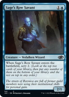 Sage's Row Savant from J22 #341, Magic: The Gathering card