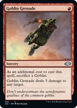 Goblin Grenade from J22 #542, Magic: The Gathering card