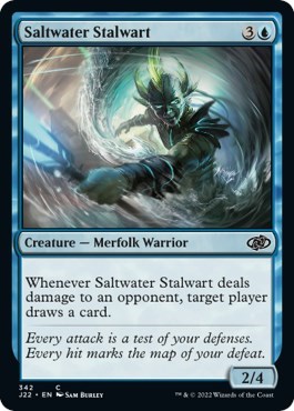 Saltwater Stalwart from J22 #342, Magic: The Gathering card
