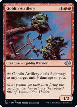 Goblin Artillery from J22 #541, Magic: The Gathering card