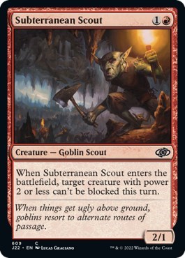 Subterranean Scout from J22 #609, Magic: The Gathering card