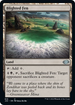 Blighted Fen from J22 #810, Magic: The Gathering card