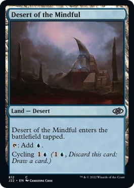 Desert of the Mindful from J22 #812, Magic: The Gathering card
