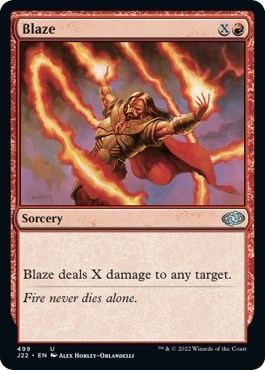 Blaze from J22 #499, Magic: The Gathering card