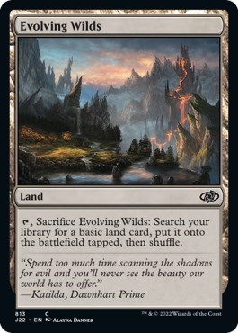 Evolving Wilds from J22 #813, Magic: The Gathering card
