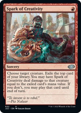 Spark of Creativity from J22 #602, Magic: The Gathering card