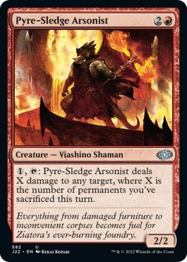 Pyre-Sledge Arsonist from J22 #582, Magic: The Gathering card