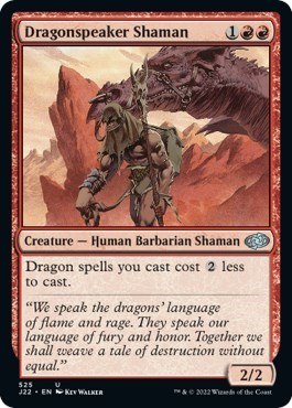 Dragonspeaker Shaman from J22 #525, Magic: The Gathering card
