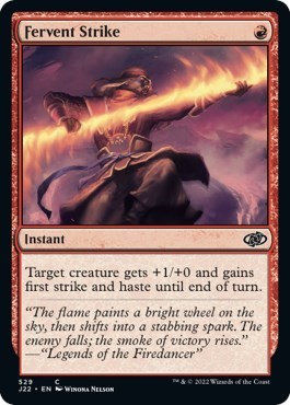 Fervent Strike from J22 #529, Magic: The Gathering card