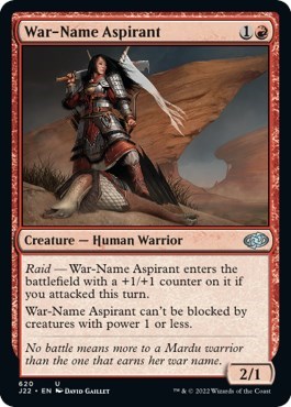 War-Name Aspirant from J22 #620, Magic: The Gathering card
