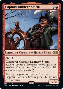 Captain Lannery Storm from J22 #509, Magic: The Gathering card