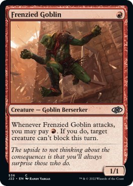 Frenzied Goblin from J22 #536, Magic: The Gathering card