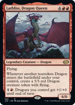 Lathliss, Dragon Queen from J22 #566, Magic: The Gathering card