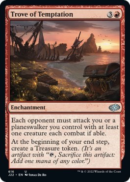 Trove of Temptation from J22 #616, Magic: The Gathering card