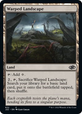 Warped Landscape from J22 #832, Magic: The Gathering card