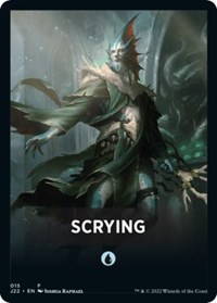 Scrying Theme Card - Jumpstart 2022 - Magic: The Gathering card