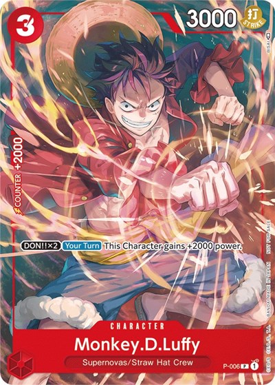 Monkey.D.Luffy - P-006 (Tournament Pack Vol. 1) One Piece Promotion Cards card price