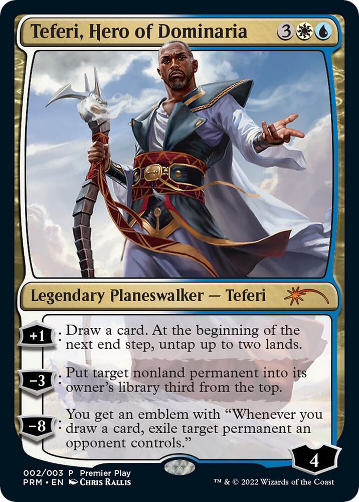 MTG 英雄カード テーロス プロモ Teferi, Hero of Dominaria - Pro Tour Promos - Magic: The Gathering