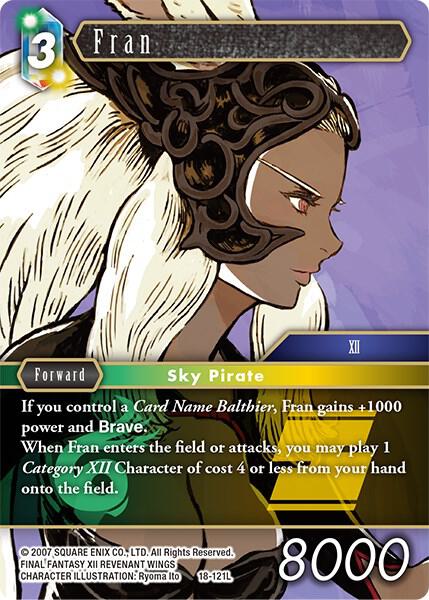 Fran - Resurgence of Power - Final Fantasy TCG - TCGplayer.com