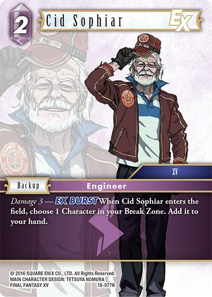 Cid Sophiar EX Resurgence of Power Final Fantasy TCG