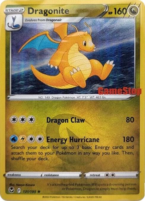 Dragonite - 131/195 (Gamestop Exclusive) 131/195 from Miscellaneous Cards & Products