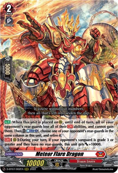 Meteor Flare Dragon - D-BT07: Raging Flames Against Emerald Storm