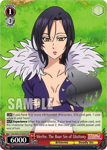 Merlin: The Boar Sin of Gluttony (DSR) - The Seven Deadly Sins: Revival of  The Commandments - Weiss Schwarz - TCGplayer.com