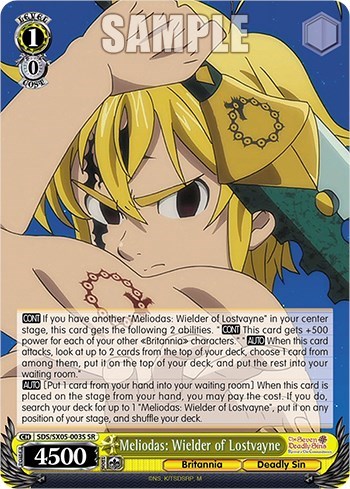 Meliodas: Wielder of Lostvayne (SR) card