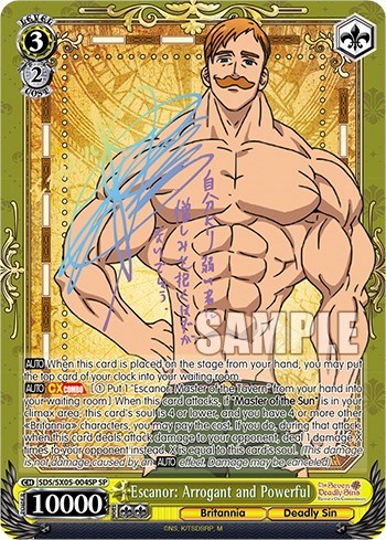Escanor: Arrogant and Powerful (SP) card