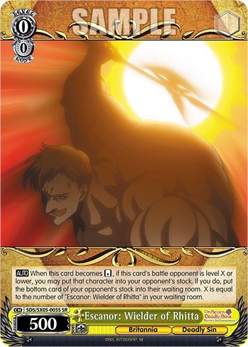 Escanor: Wielder of Rhitta (SR) card