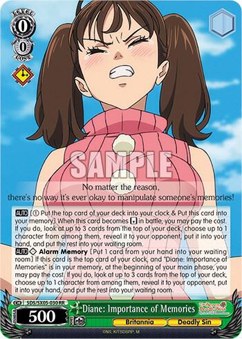 Diane: Importance of Memories