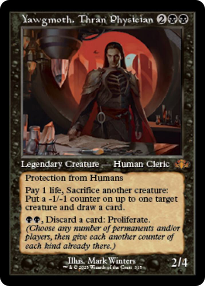 Yawgmoth, Thran Physician (Retro Frame) Dominaria Remastered Magic The Gathering