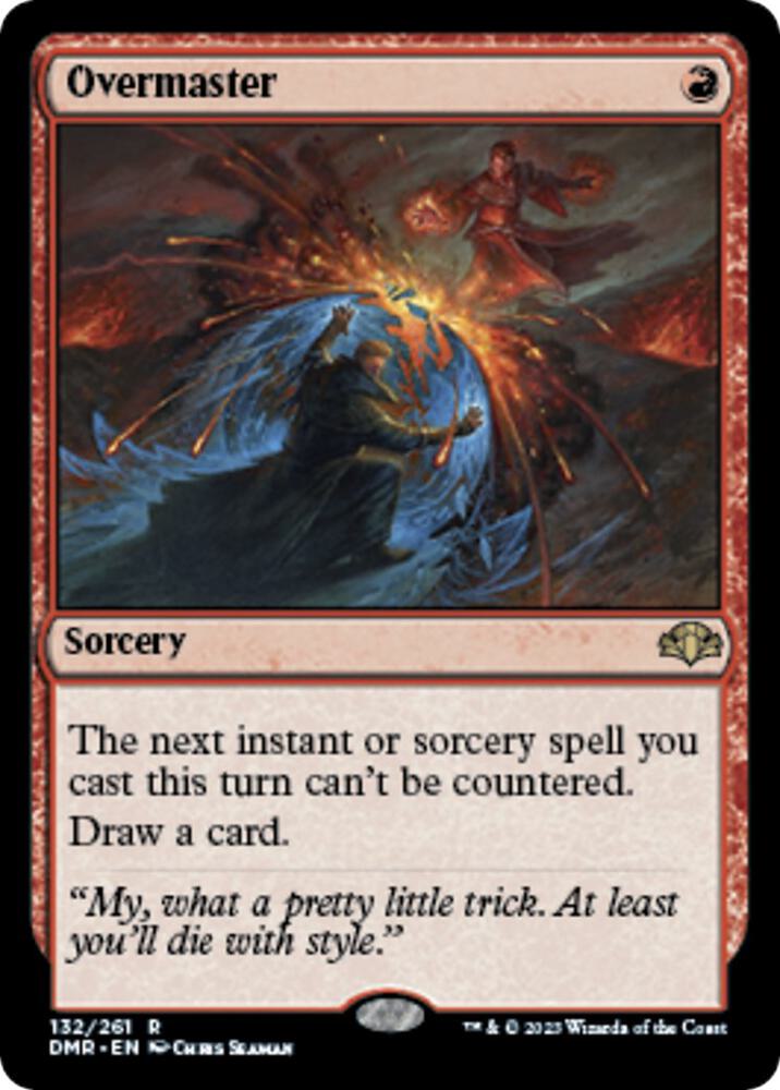 Overmaster 132 card