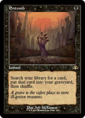 ドミナリアリマスター・納墓/Entomb retro foil 英語版コレクター Entomb (Retro Frame) - Dominaria Remastered - Magic: The