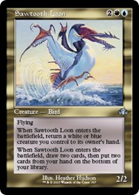 Sawtooth Loon (Retro Frame) - Dominaria Remastered - Magic: The Gathering card