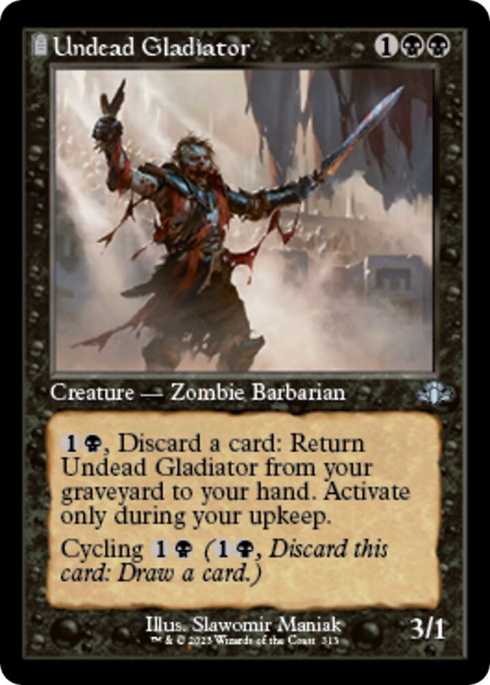 Undead Gladiator (Retro Frame) 313 card