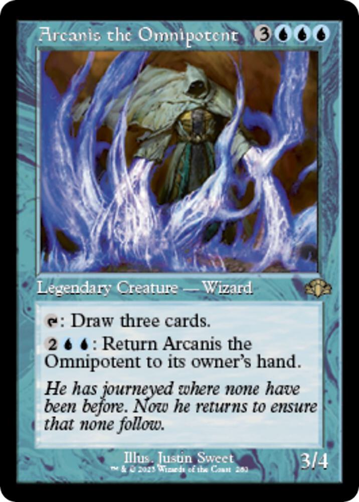 Arcanis the Omnipotent (Retro Frame) - Dominaria Remastered