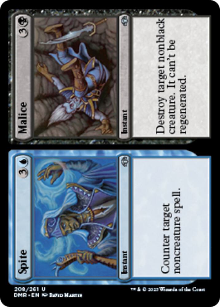 Spite // Malice 208 card