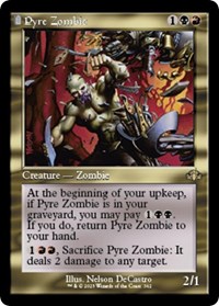 Pyre Zombie (Retro Frame) - Dominaria Remastered - Magic: The Gathering card