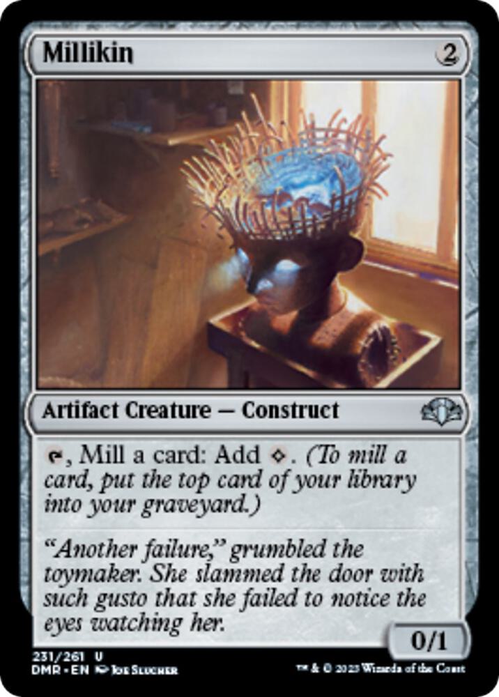 Millikin 231 card