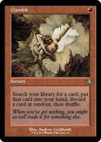 Gamble (Retro Frame) - Dominaria Remastered - Magic: The Gathering