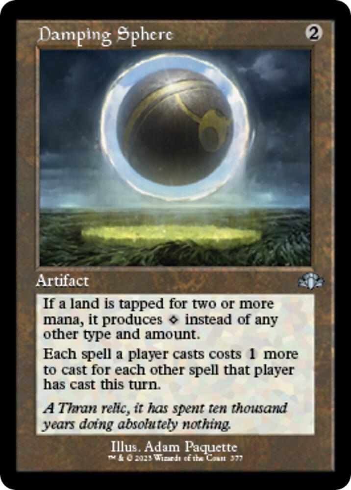 Damping Sphere (Retro Frame) Dominaria Remastered Magic The Gathering